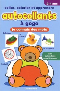 Autocollants à gogo - je connais des mots (2-4 ans)