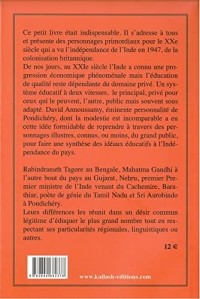 Les grands pedagogues de l'inde contemporaine