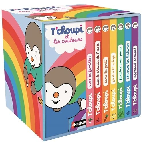 Ma petite bibliothèque T'choupi : 7 histoires pour découvrir les couleurs - dès 2 ans