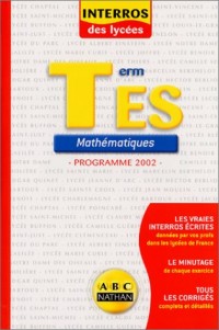 Mathématiques, Terminale ES