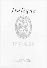 Italique: Poésie italienne de la Renaissance, volume XXVI (2023)