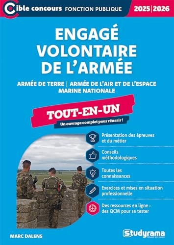 Engagé volontaire de l’armée – Tout-en-un (Édition 2025-2026): Armée de terre – Armée de l'air et de l'espace – Marine nationale