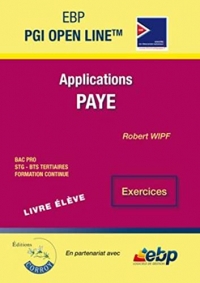 EBP PGI Open Line Ligne PME - Livre élève: Le module Paye