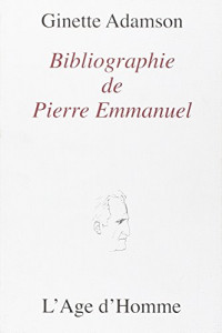 Bibliographie de Pierre Emmanuel