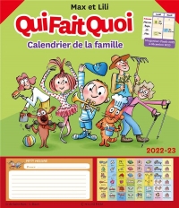 Calendrier de la famille Max et Lili