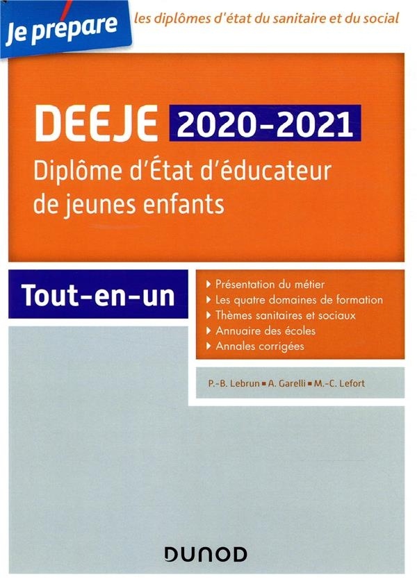 DEEJE 2019/2020- Diplôme d'État d'éducateur de jeunes enfants - Tout-en-un