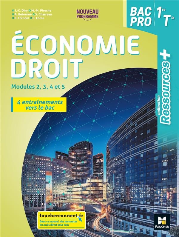 Economie-droit 1re Tle Bac Pro Ressources +