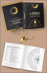 Le Pendule - Coffret - Le livre d'initiation & le pendule goutte doré