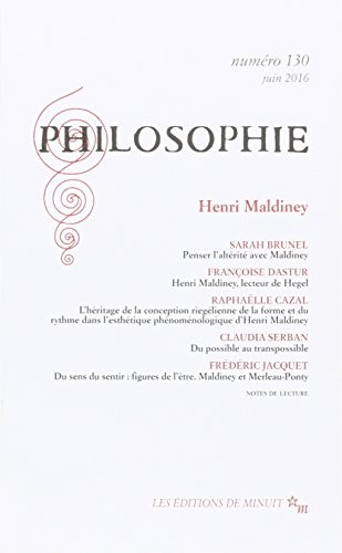 Philosophie, N° 130, juin 2016 : Henri Maldiney