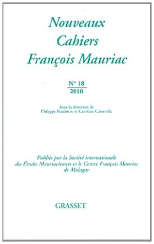 Nouveaux cahiers François Mauriac Nº18