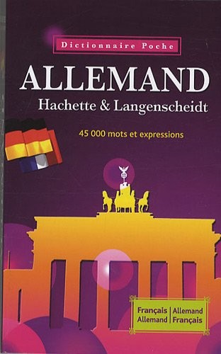 Dictionnaire Allemand Hachette Langenscheidt Français-Allemand, Allemand-Français