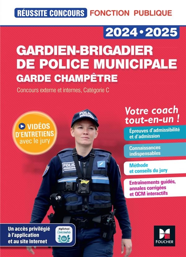 Réussite Concours - Gardien-brigadier de police municipale - Préparation complète 2023-2024
