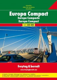 Atlas routiers : Europe Compact Autoatlas (en anglais)