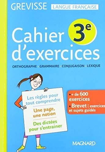Cahier d'exercices Grevisse 3e