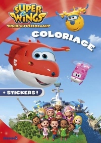 Super Wings - Coloriage avec stickers