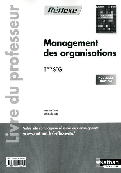 Management des organisations - Term STG - livre du professeur