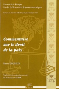 Commentaire Sur le Droit de la Paix