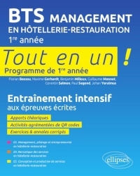 BTS MHR Management en Hôtellerie-Restauration 1re année