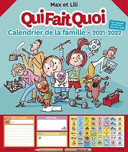 Calendrier de la famille Max et Lili 2021-2022