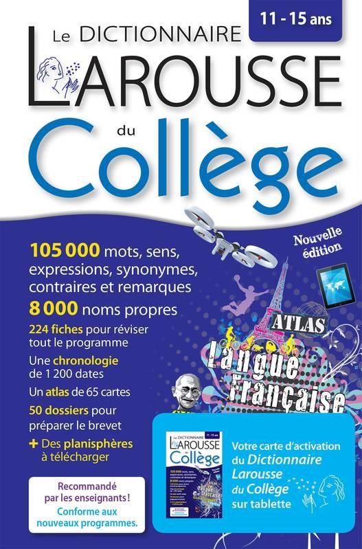 Larousse dictionnaire du Collège bimédia