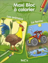 Double bloc à colorier Les animaux / La ferme