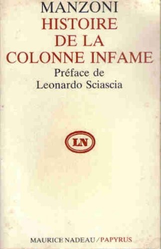 Histoire de la colonne infame [9782862310428]