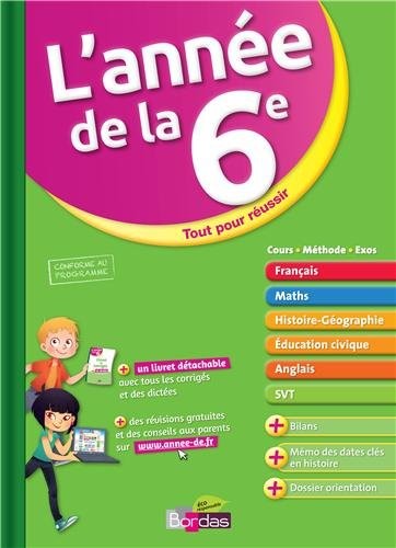 L'Année de la 6e - Toutes les matières