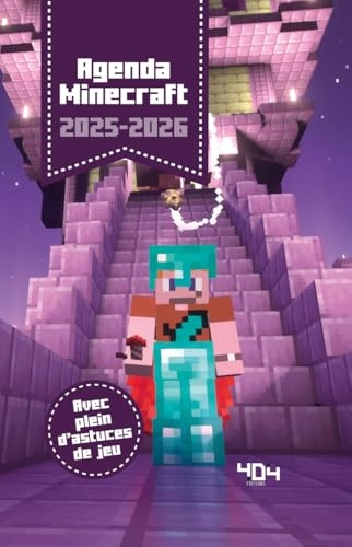 Agenda Minecraft 2025-2026 - Agenda jeux vidéo – Rentrée scolaire 2025 – 2026 – Agenda rentrée scolaire