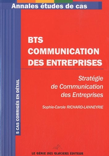 BTS Communication des entreprises : Stratégie de communication des entreprises