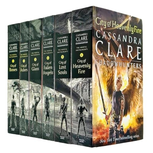 The Mortal Instruments Collection de 6 livres par Cassandra Clare (Cité des os, Cité des cendres, Cité de verre, Cité de l'âme perdue, Cité des anges déchus et Cité du feu céleste)
