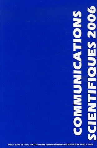 Communications scientifiques MAPAR 2006