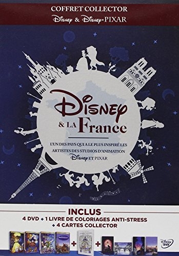 Disney et la France - Coffret Collector : Les Aristochats + La Belle et la Bête + Le Bossu de Notre Dame + Ratatouille
