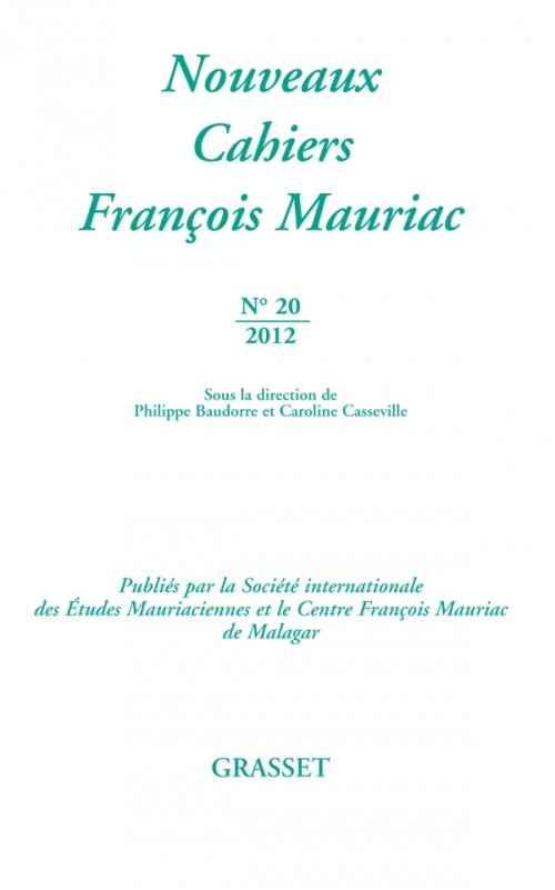 Nouveaux cahiers François Mauriac Nº20