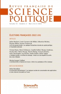 Revue francaise de science politique t73-2