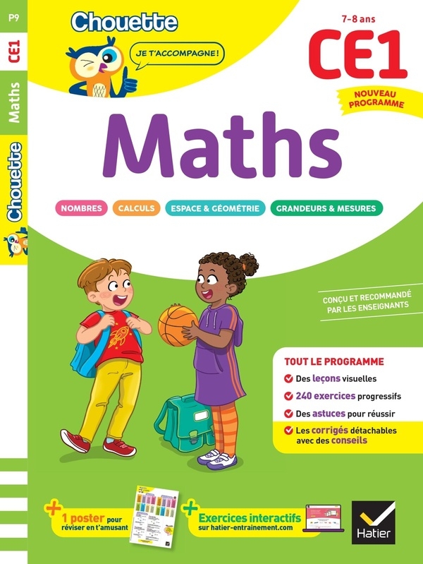 Maths CE1 - Cahier de soutien nouveau programme: Leçons et exercices corrigés