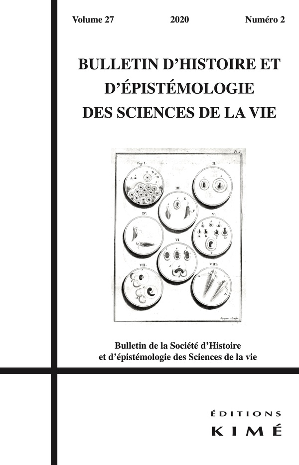Bulletin d'Histoire et d'Epistemologie des Sciences de la Vie N 27/2