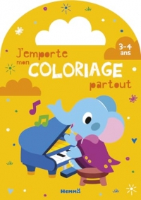 J'emporte mon coloriage partout - Album à colorier avec poignée – Dès 3 ans