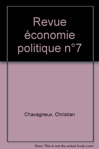 Revue économie politique n°7