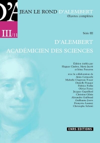 Oeuvres complètes de D'Alembert 1757-1783