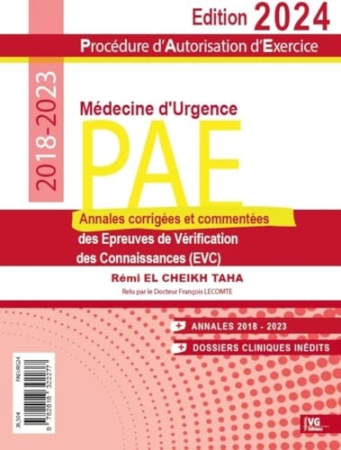 Annales de médecine d'urgence 2018-2023 PAE