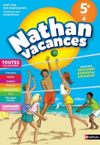 Cahier de Vacances 2018 de la 5ème vers la 4ème, Toutes les matières