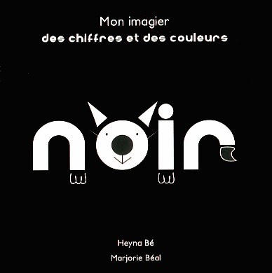 Imagier des chiffres et des couleurs - Noir