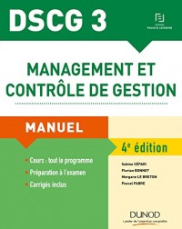 DSCG 3 - Management et contrôle de gestion - 4e éd. - Manuel