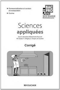 Sciences appliquées Sde Bac Pro Corrigé
