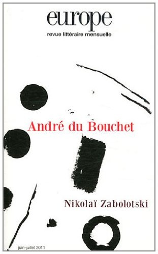 Europe, n°986-987, Juin-Juillet : André du Bouchet