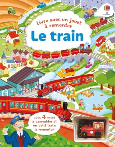 Le train - Livre avec jouet à remonter - Dès 3 ans