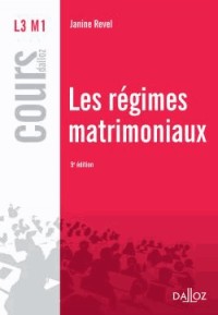 Les régimes matrimoniaux - 5e éd.