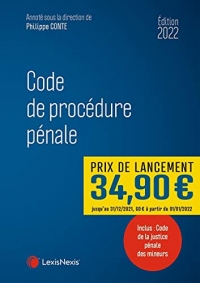 Code de procédure pénale 2022: Inclus : Code de la justice pénale des mineurs