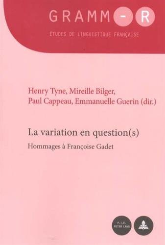 La variation en question(s) : Hommages à Françoise Gadet
