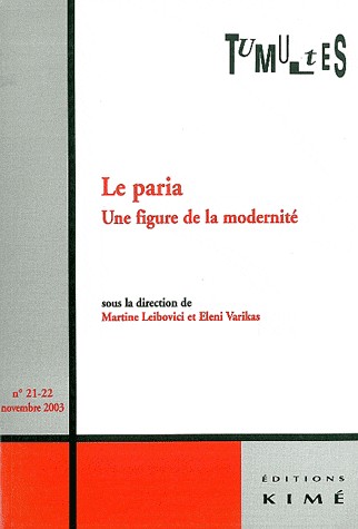 Tumultes nø21 : le paria, une figure